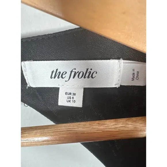 ASOS The Frolic Square Neck Midi Tea Dress With Mesh Sleeves Ditsy Floral Size 6 - Picture 11 of 13